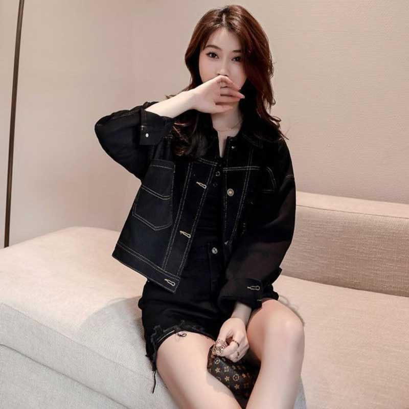 バックスリットボタンデニムジャケット(3colors)