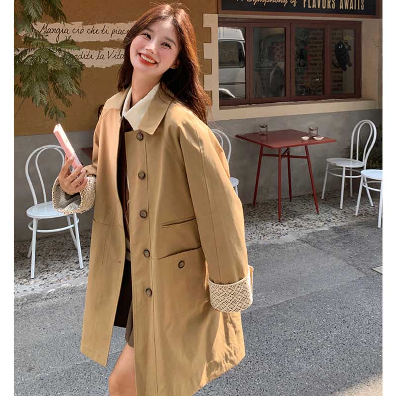 カフスデザインショートコート(2colors)