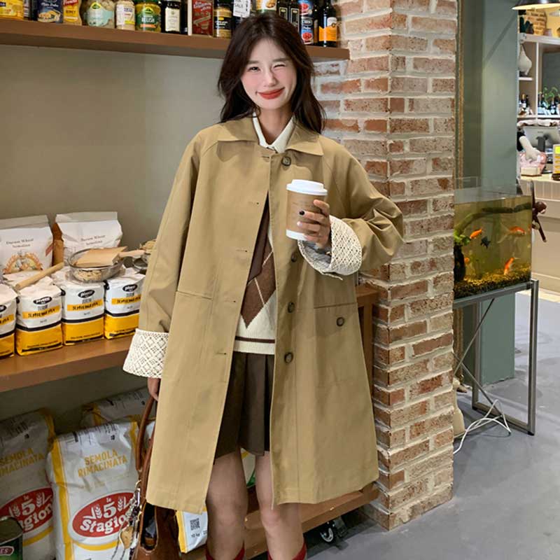 カフスデザインショートコート(2colors)