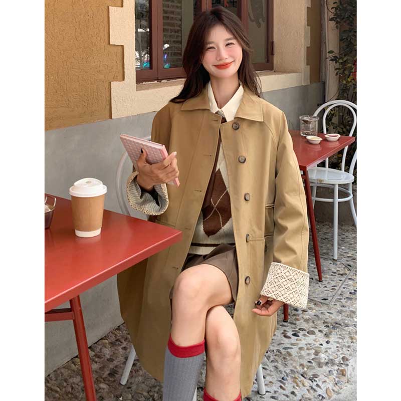 カフスデザインショートコート(2colors)