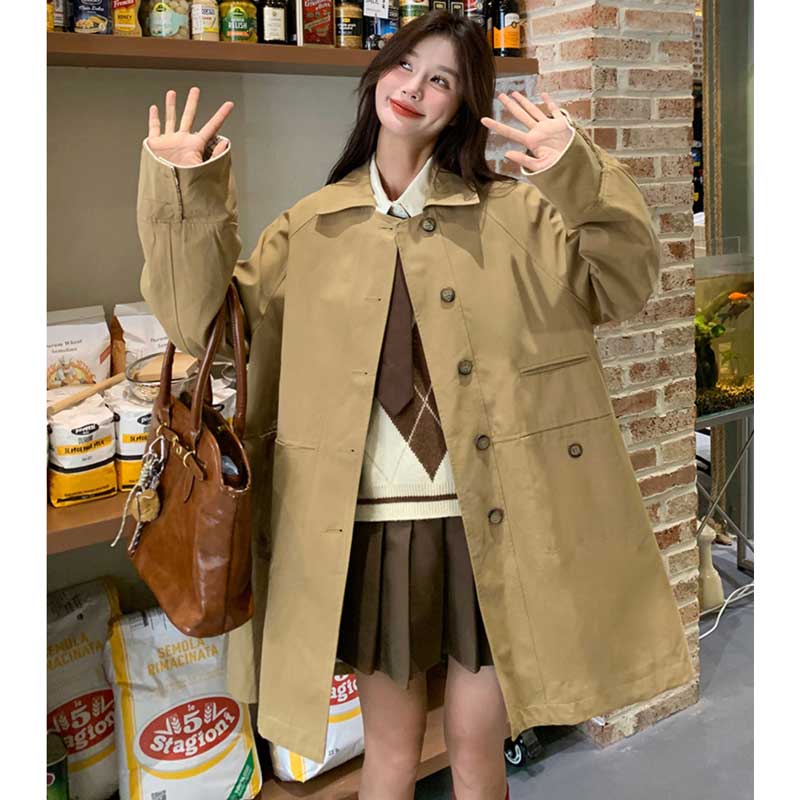 カフスデザインショートコート(2colors)