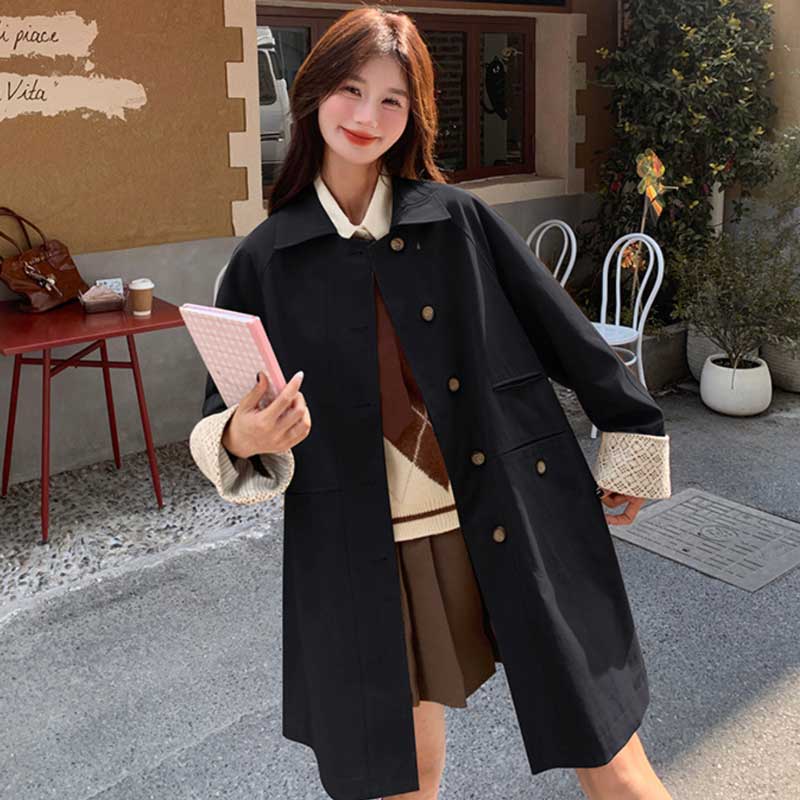 カフスデザインショートコート(2colors)