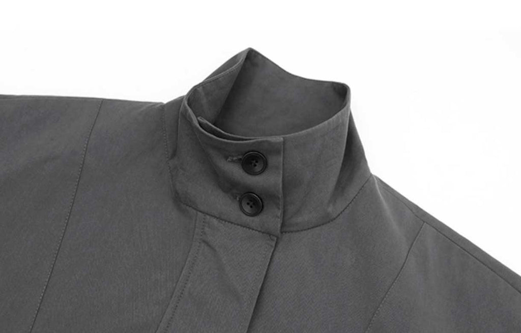 スタンドカラーショートコート(2colors)