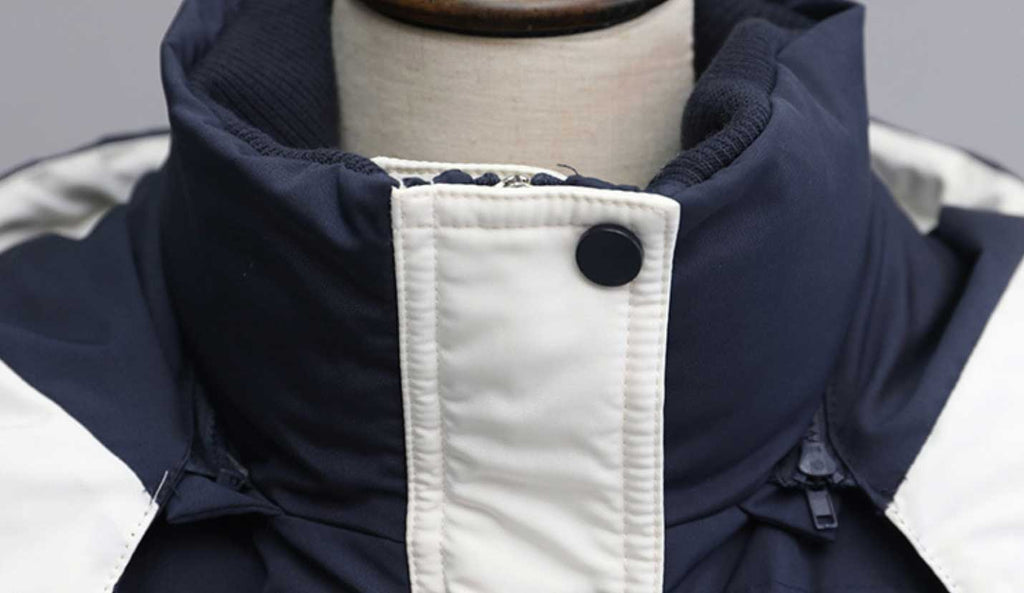 スポーティバイカラーダウンジャケット