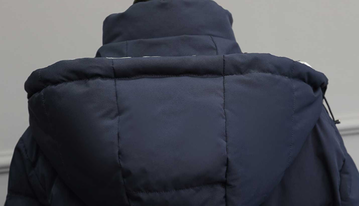 スポーティバイカラーダウンジャケット