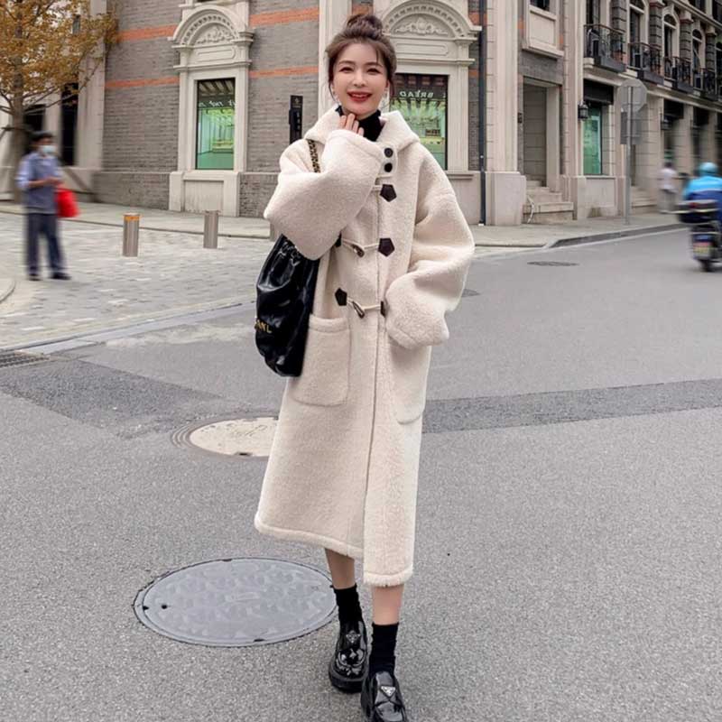 ボアロングダッフルコート