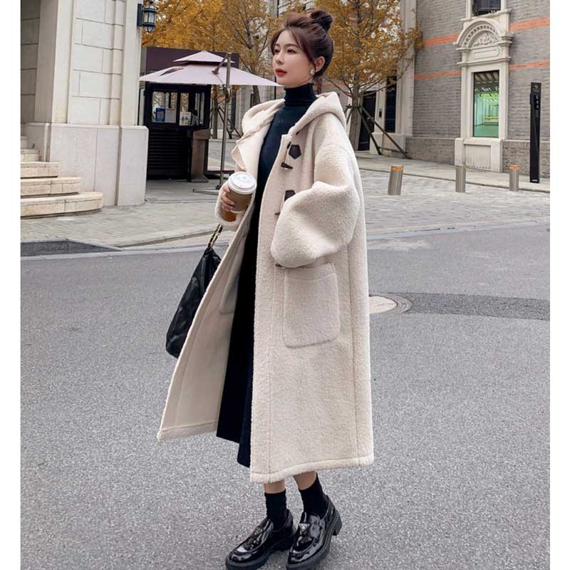 ボアロングダッフルコート