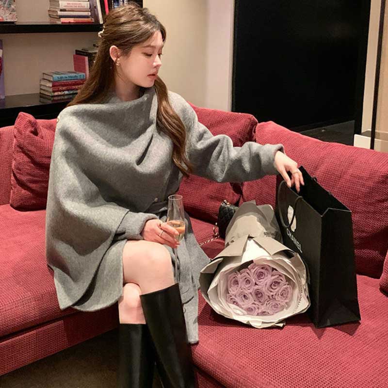 ケープデザインショートコート