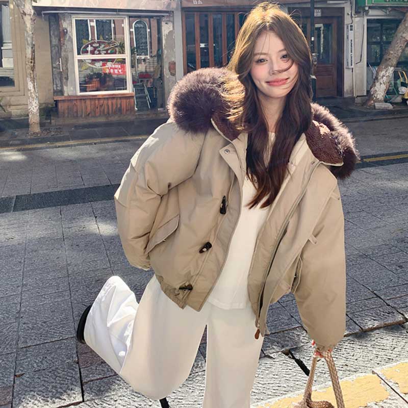 ジップフードショートブルゾン(4colors)