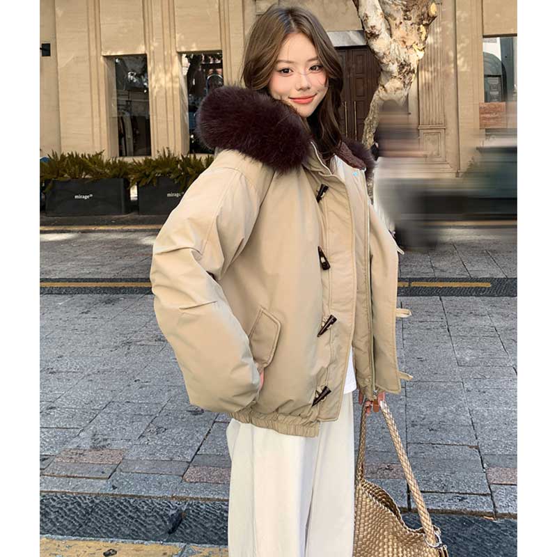 ジップフードショートブルゾン(4colors)