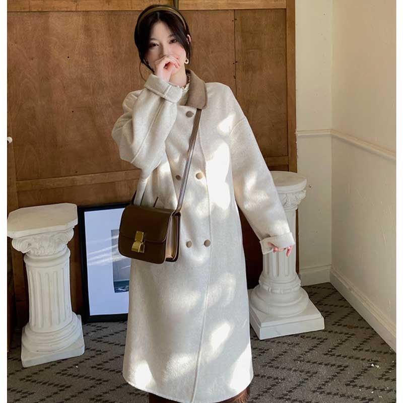 バイカラーロングチェスターコート(2colors)