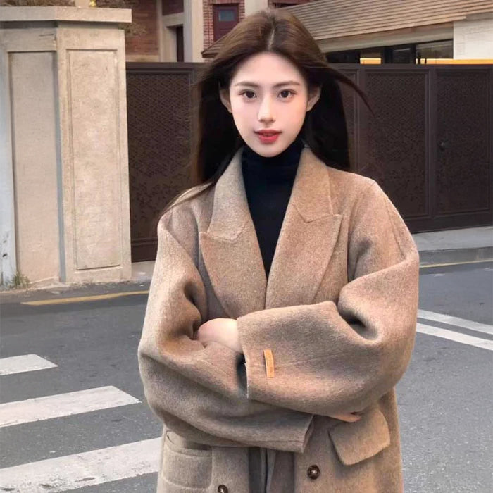 ダブルブレストチェスターコート(2colors)