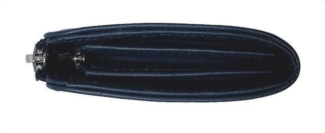 牛革ストライプ長財布（ネイビー）