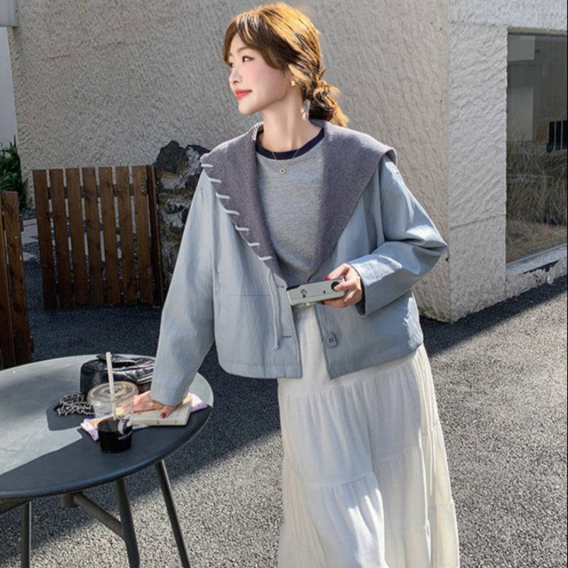 マリンカラーPUショートジャケット