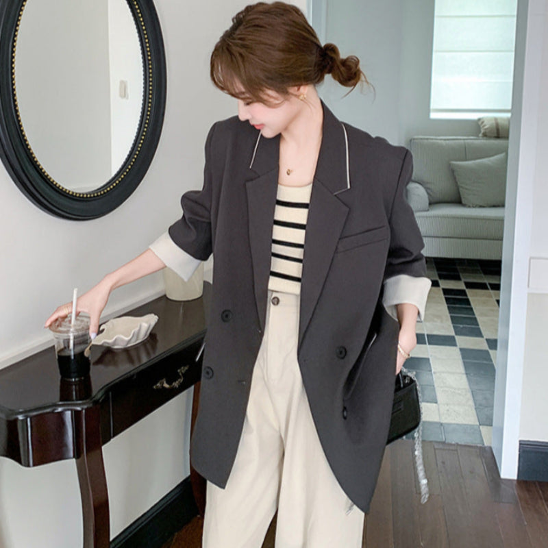 バイカラーラインテーラードジャケット