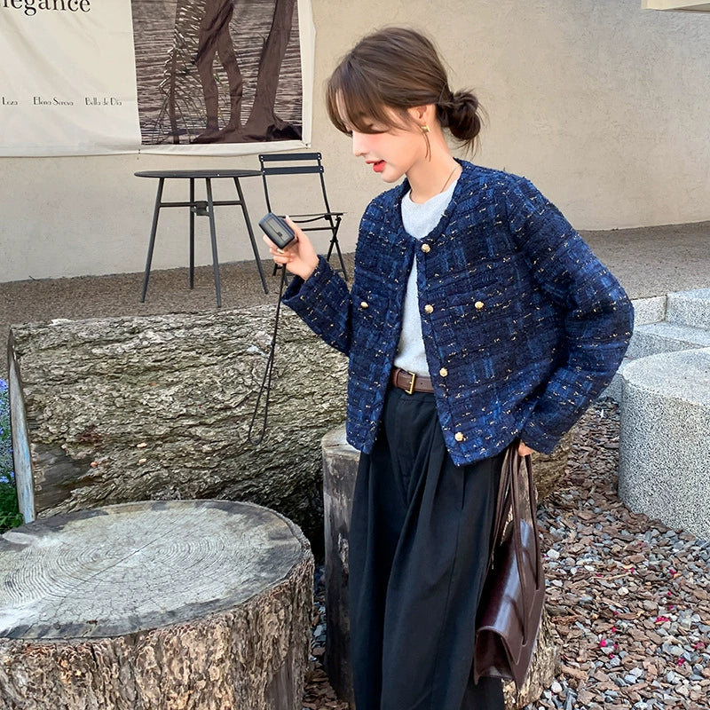 ネイビーツイードジャケット