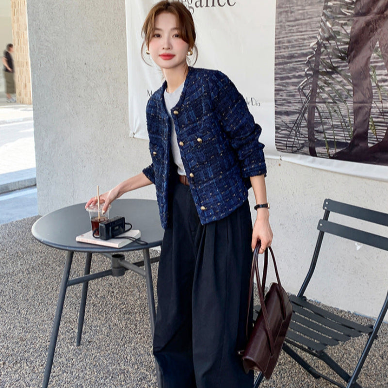 ネイビーツイードジャケット