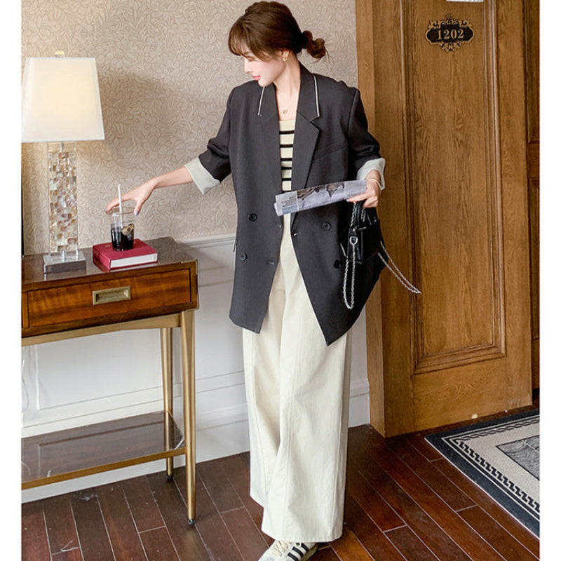 バイカラーラインテーラードジャケット