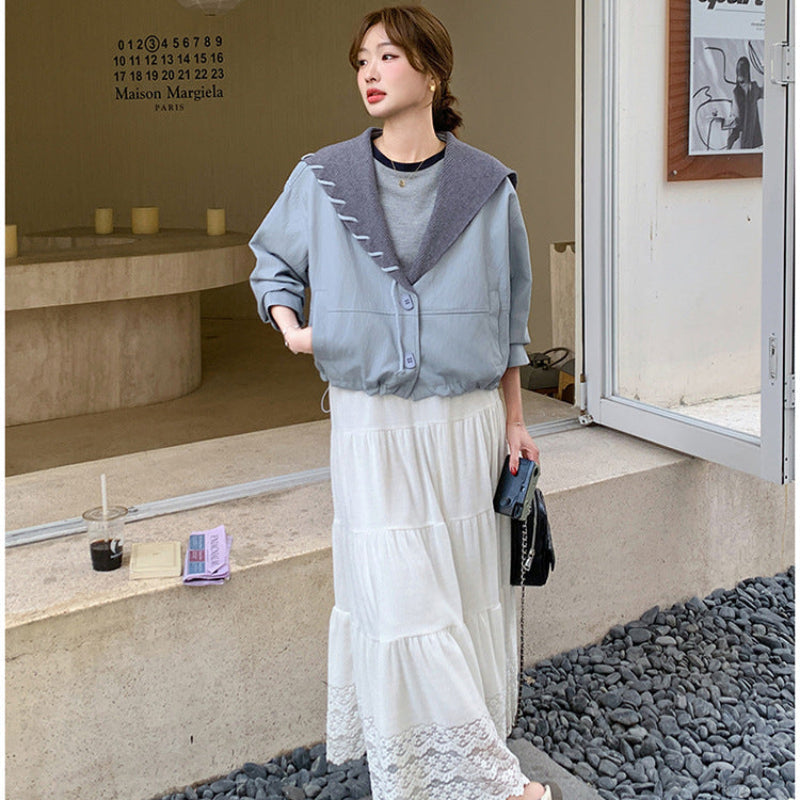 マリンカラーPUショートジャケット