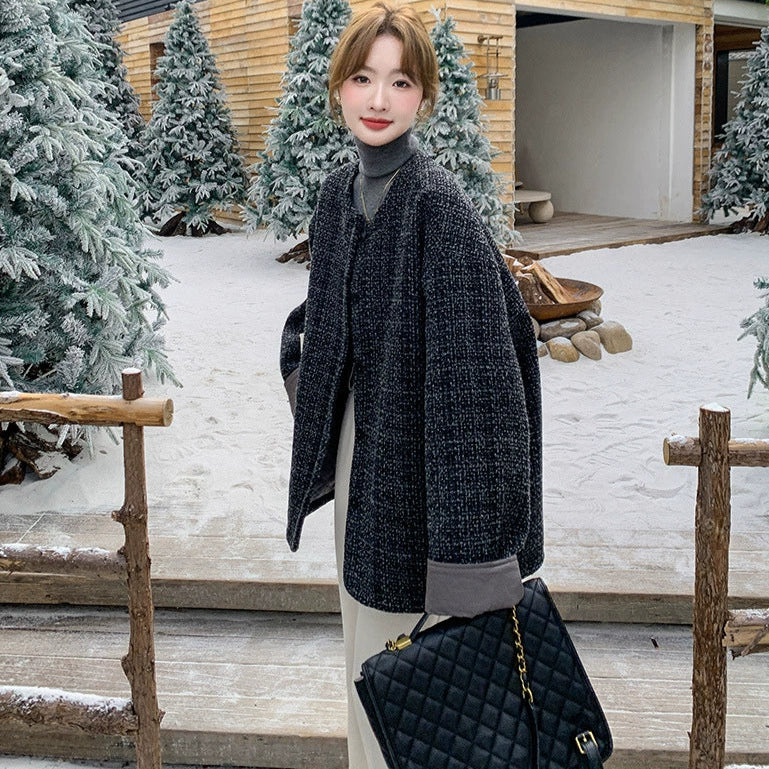 中綿入りツイードジャケット