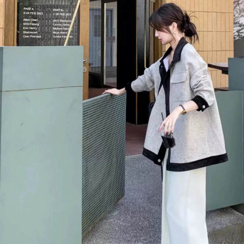 マニッシュバイカラージャケット