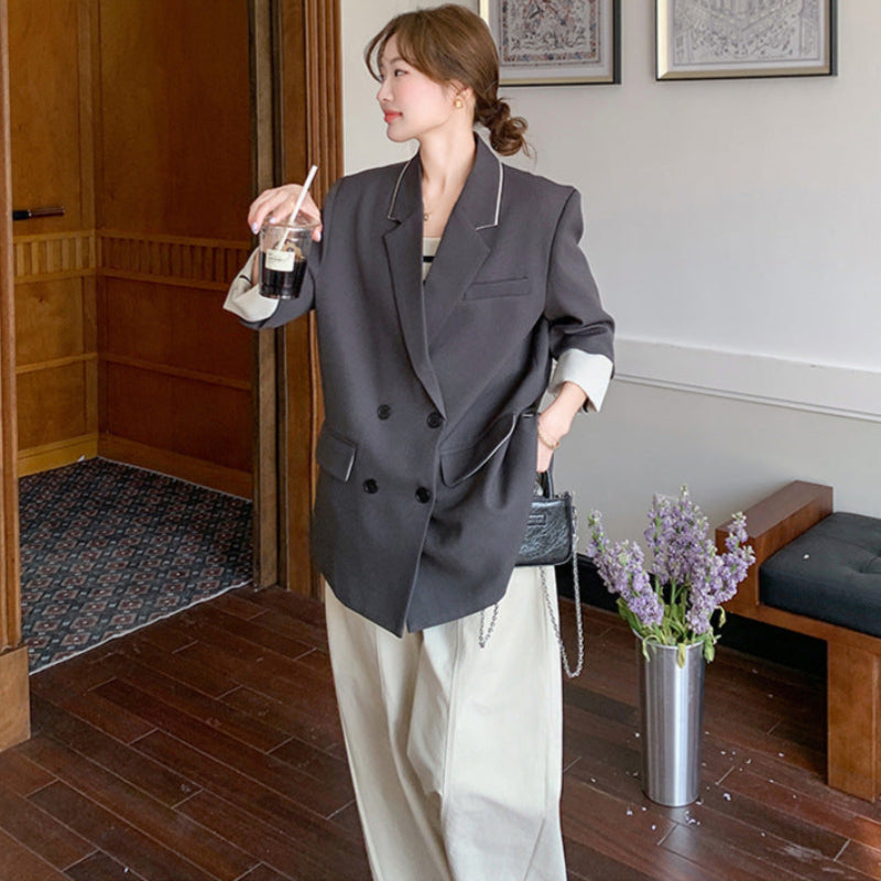 バイカラーラインテーラードジャケット