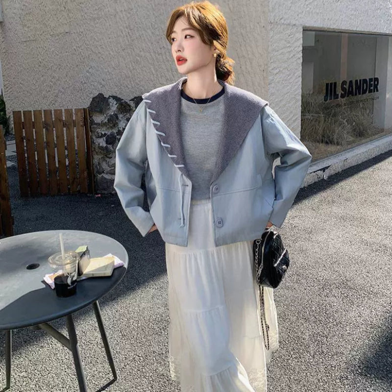 マリンカラーPUショートジャケット