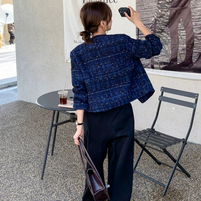 ネイビーツイードジャケット