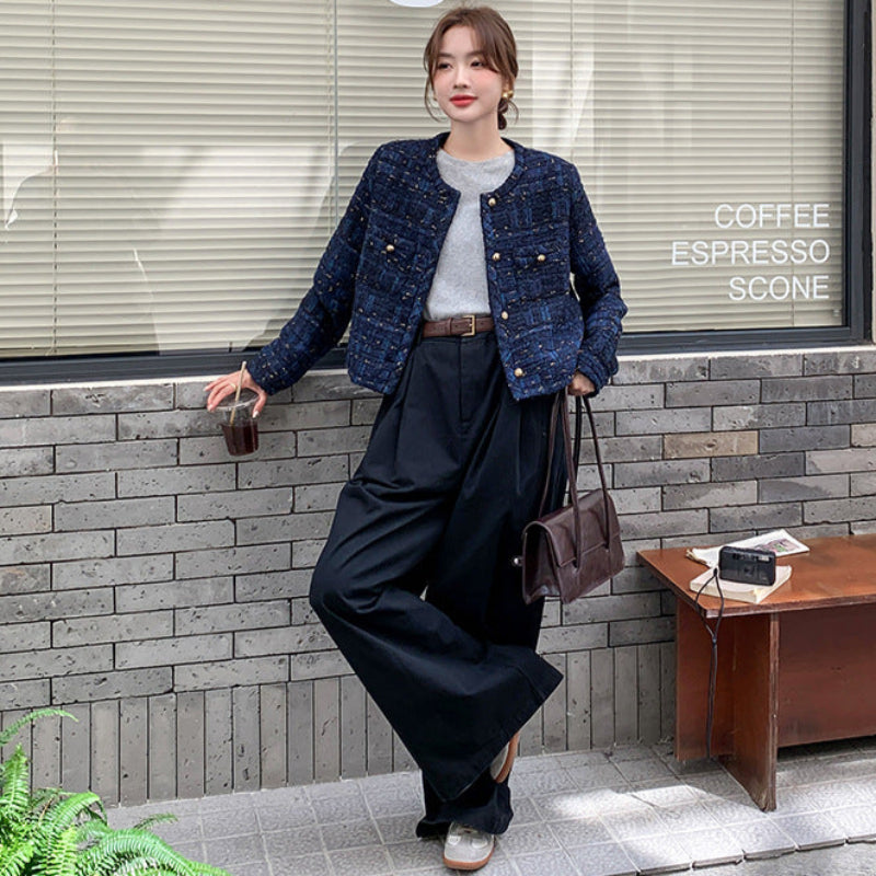 ネイビーツイードジャケット