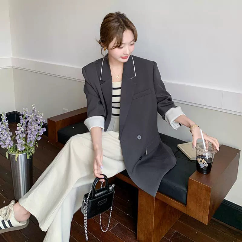 バイカラーラインテーラードジャケット