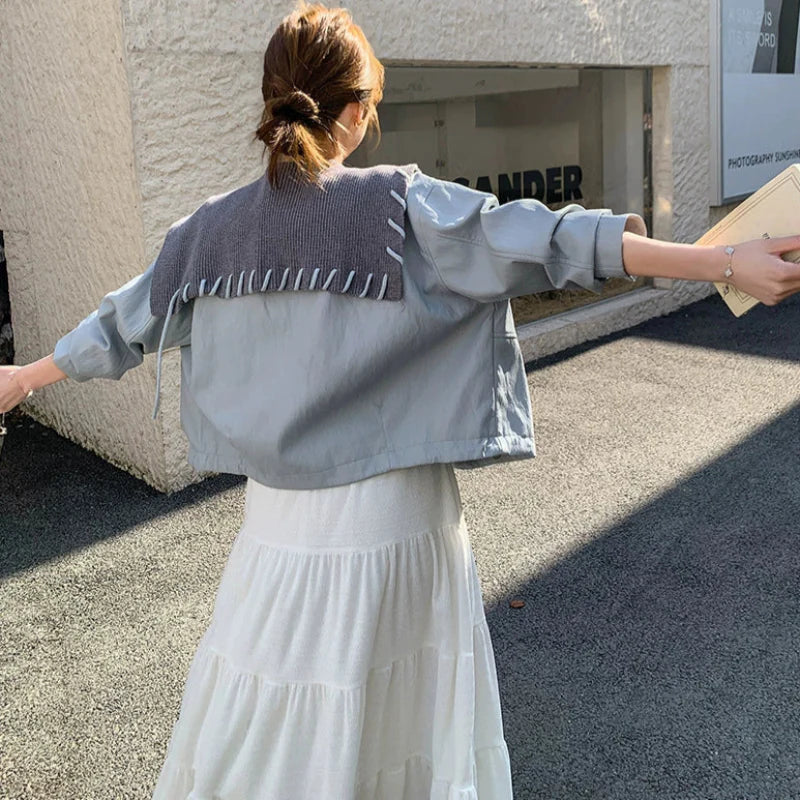 マリンカラーPUショートジャケット