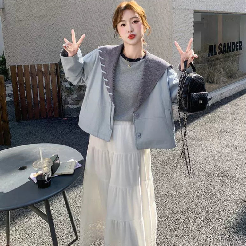 マリンカラーPUショートジャケット