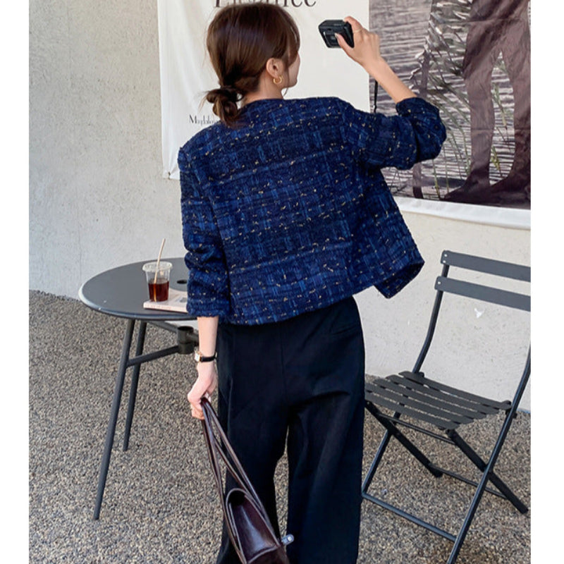 ネイビーツイードジャケット