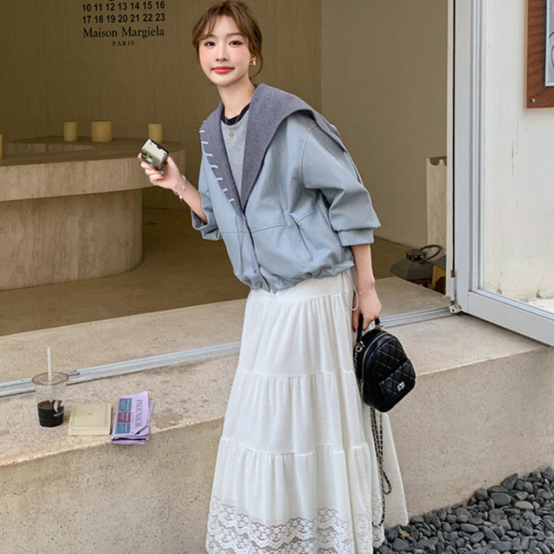 マリンカラーPUショートジャケット