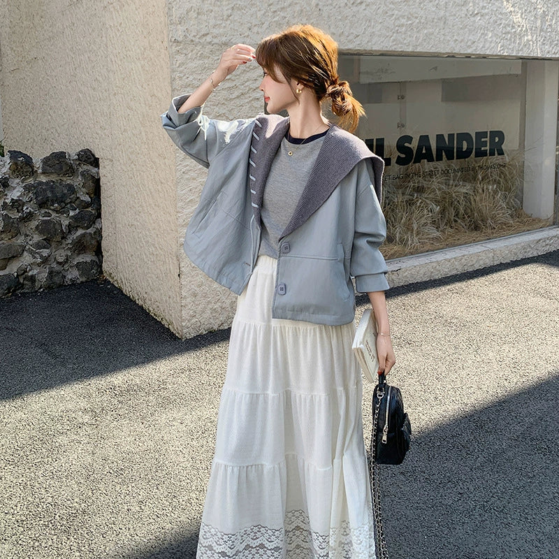 マリンカラーPUショートジャケット