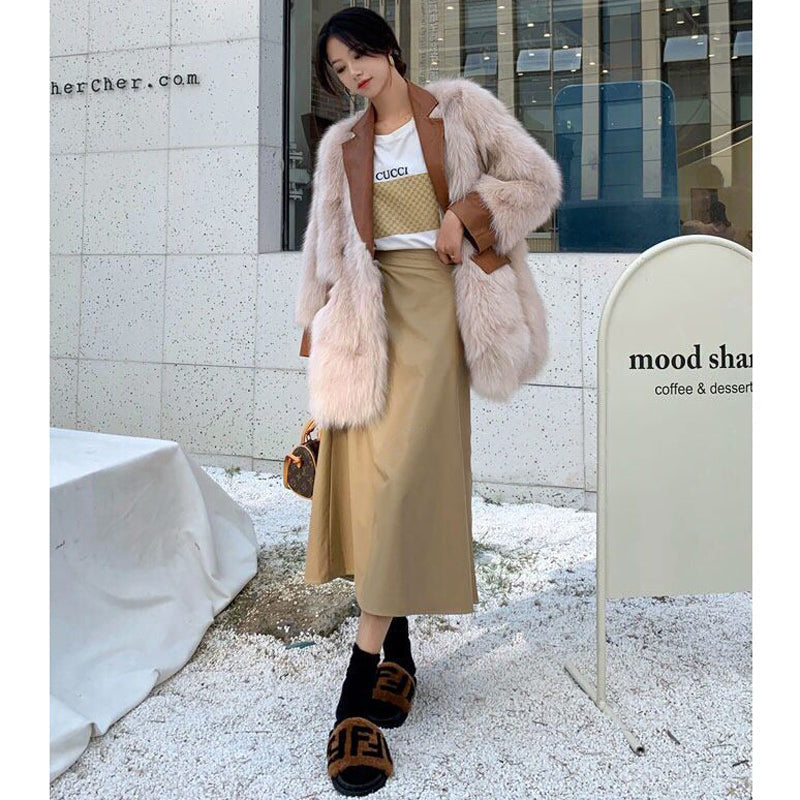 テーラードファーコート(3colors)