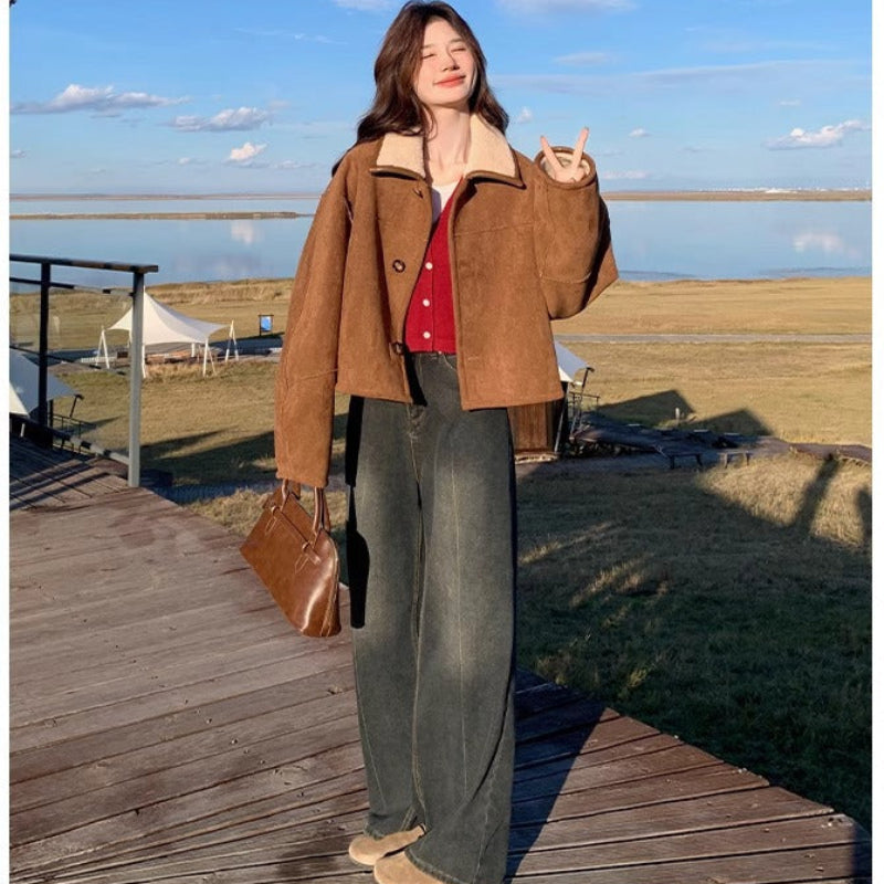 ボアブルゾンリバーシブルジャケット