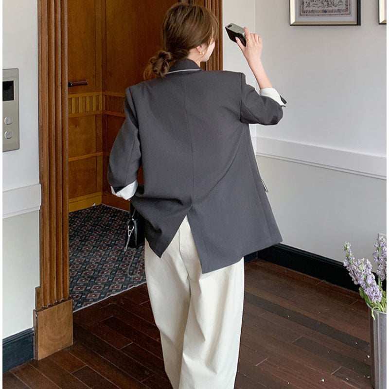 バイカラーラインテーラードジャケット