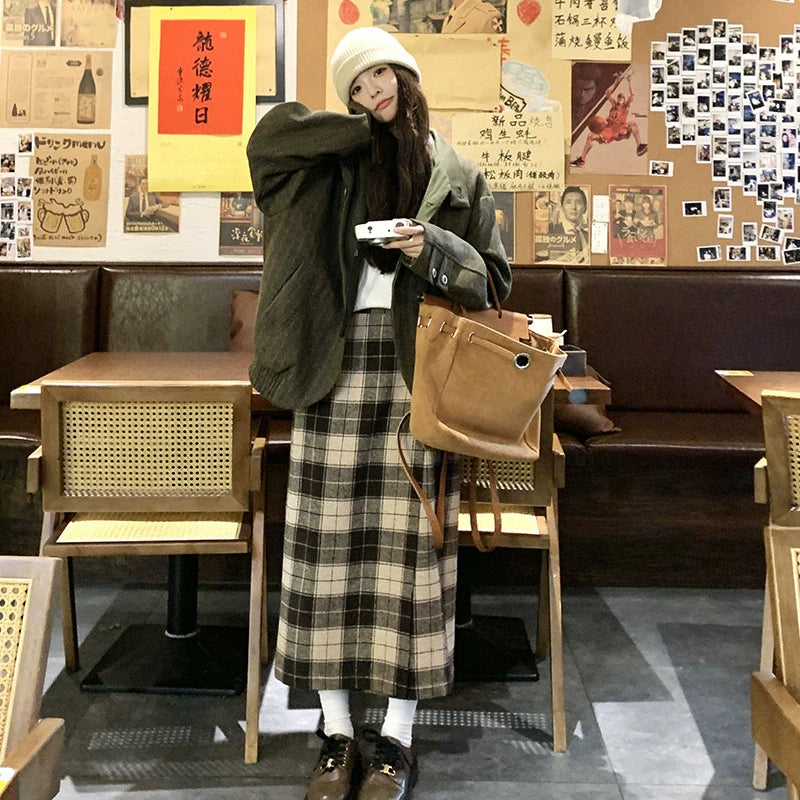 ダブルカフススタンドカラーウールジャケット