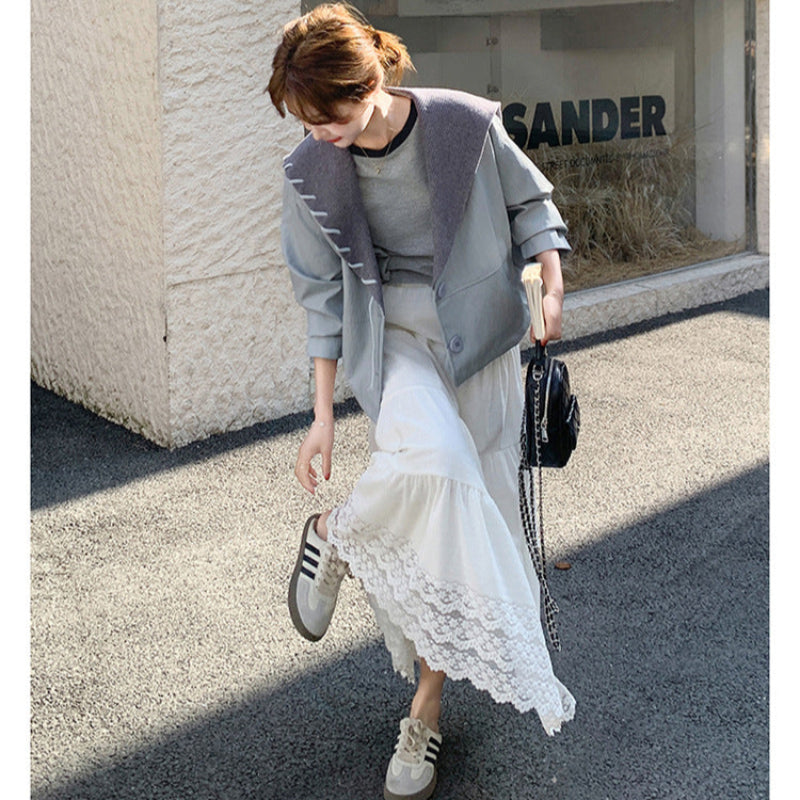 マリンカラーPUショートジャケット