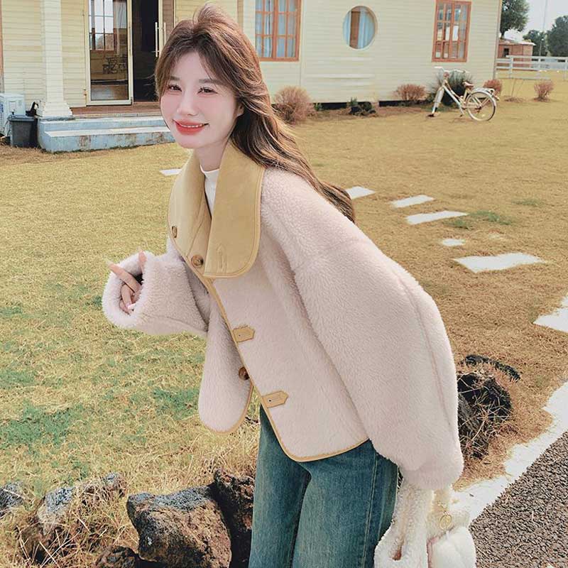 ビッグカラーリバーシブルムートンジャケット